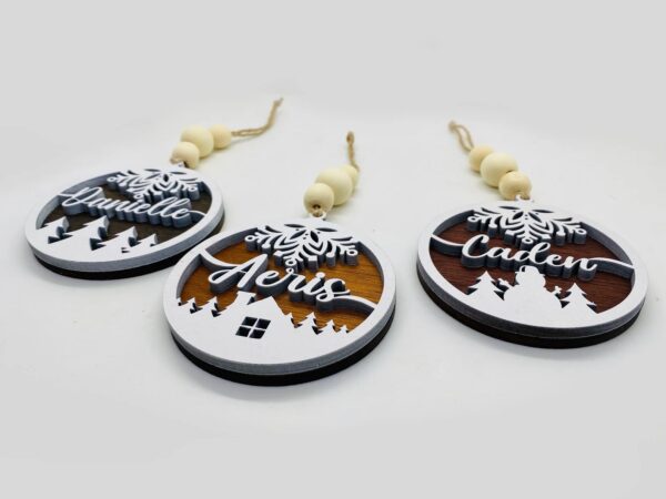 Personalized Christmas Ornaments | Script Ornament - Image 5